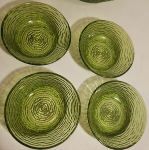 Anchor Hocking Sereno 4 Piece Bowl Set EUC No Chips Or Cracks